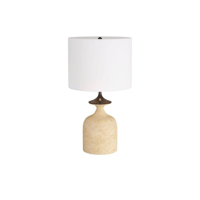 Arteriors PTC15-SH027 Table Lamp, Sand, Faux Travertine