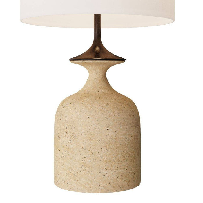 Arteriors PTC15-SH027 Table Lamp, Sand, Faux Travertine