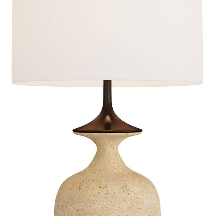 Arteriors PTC15-SH027 Table Lamp, Sand, Faux Travertine