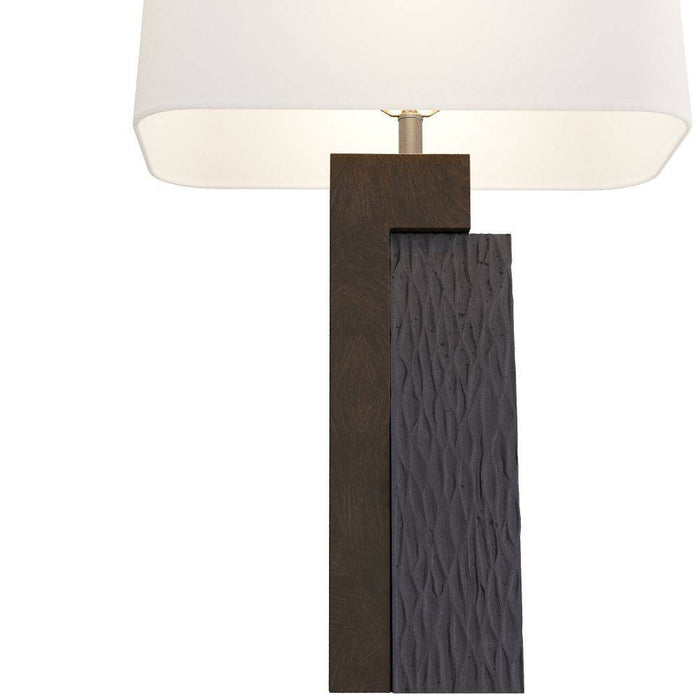 Arteriors PTC17-429 Table Lamp, Charcoal, Ricestone