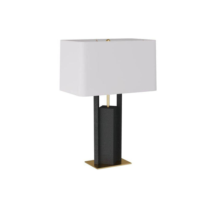 Arteriors PTC19-429 Table Lamp, Charcoal, Ricestone