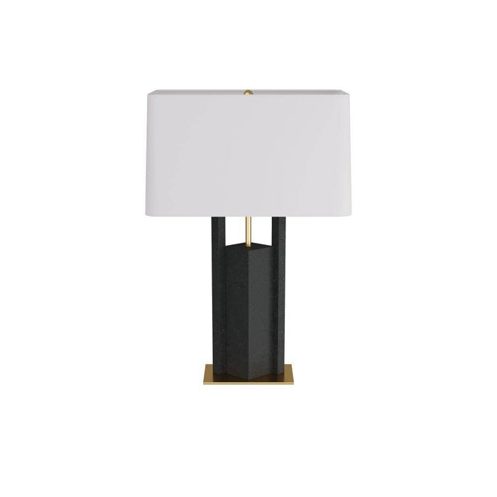 Arteriors PTC19-429 Table Lamp, Charcoal, Ricestone