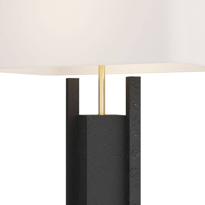 Arteriors PTC19-429 Table Lamp, Charcoal, Ricestone
