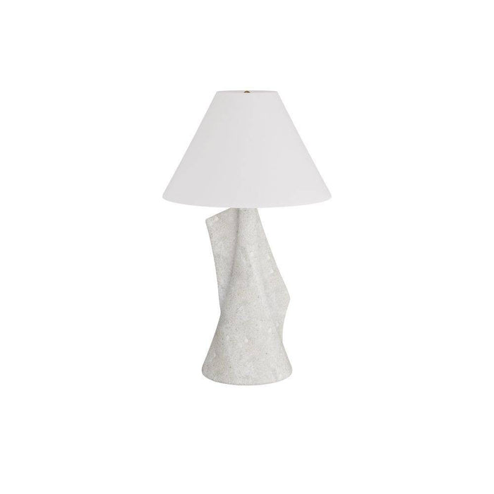 Arteriors PTC22-SH032 Table Lamp, Ivory, Glass Stone
