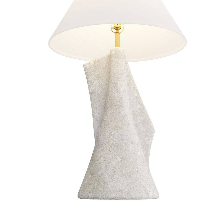 Arteriors PTC22-SH032 Table Lamp, Ivory, Glass Stone