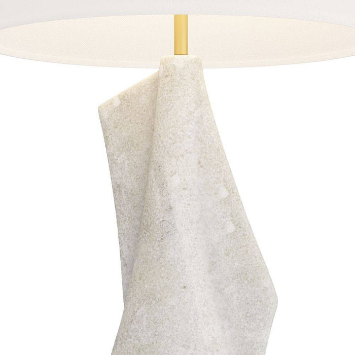 Arteriors PTC22-SH032 Table Lamp, Ivory, Glass Stone