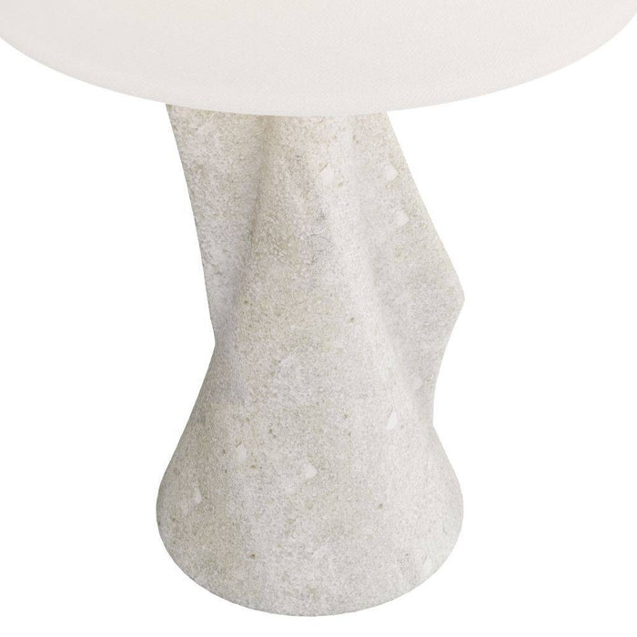 Arteriors PTC22-SH032 Table Lamp, Ivory, Glass Stone