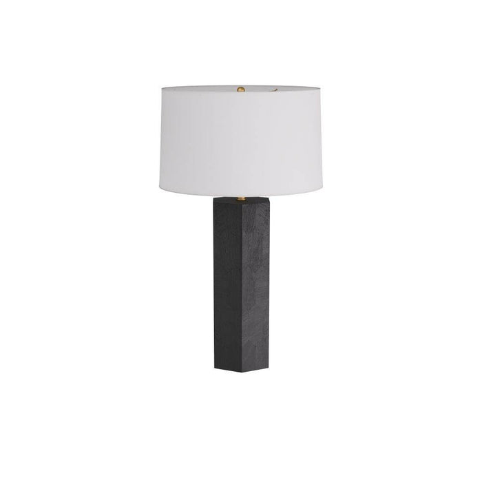 Arteriors PTS07-610 Table Lamp, Ebony, Corn Husk