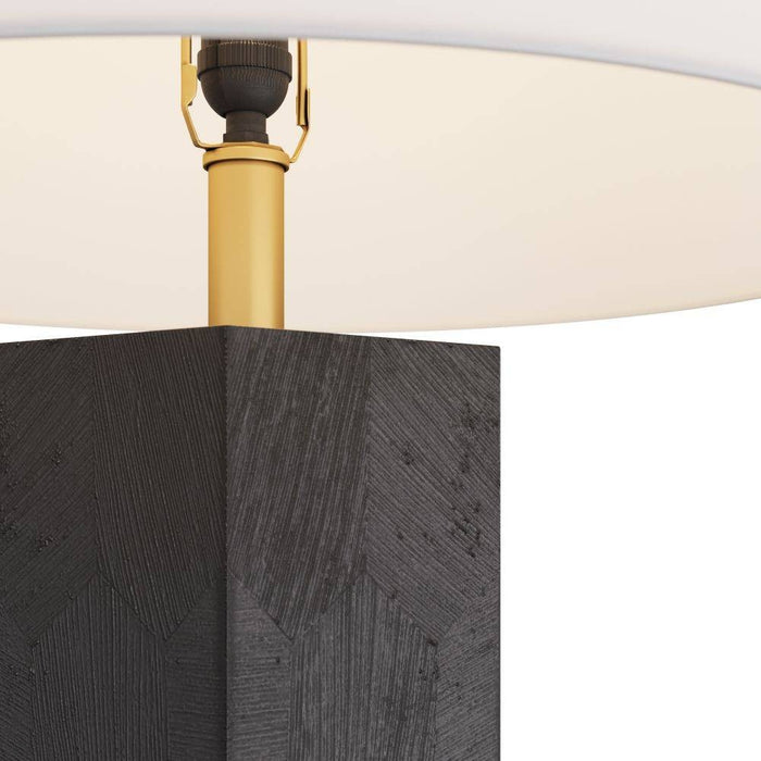Arteriors PTS07-610 Table Lamp, Ebony, Corn Husk