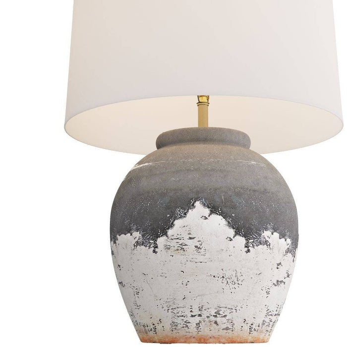Arteriors PTS09-SH026 Table Lamp, German Smear Graphite, Terracotta