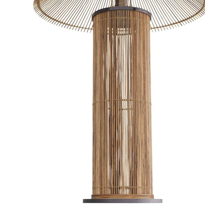 Arteriors PTS10 Table Lamp, Natural, Rattan