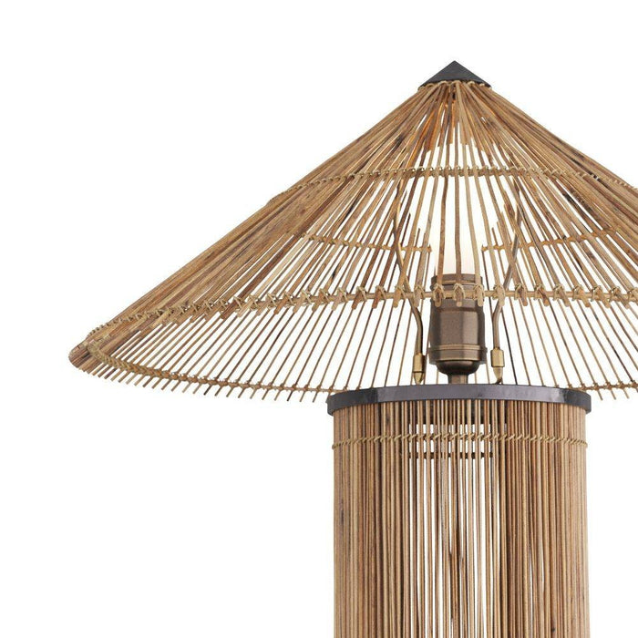 Arteriors PTS10 Table Lamp, Natural, Rattan