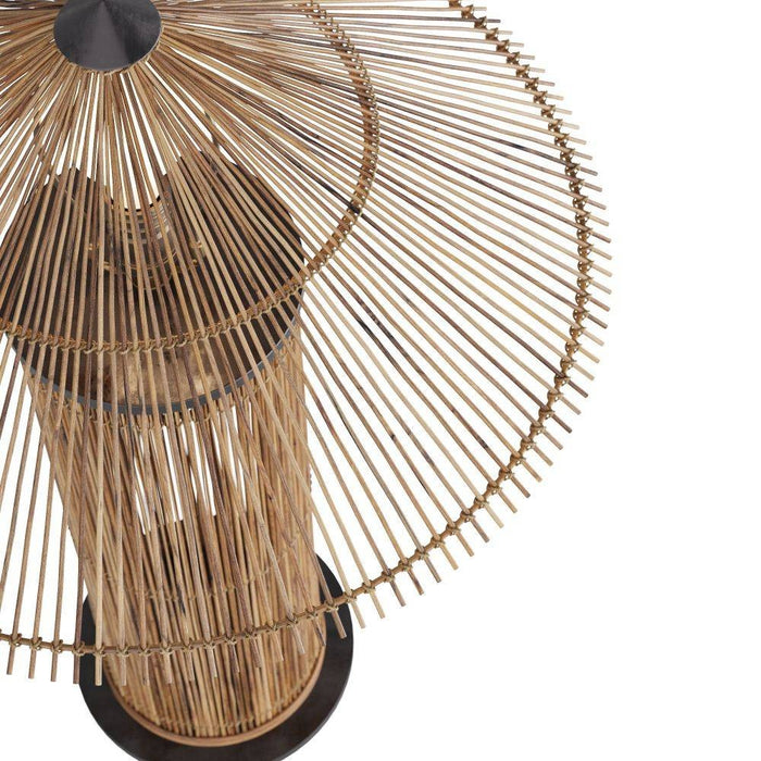Arteriors PTS10 Table Lamp, Natural, Rattan
