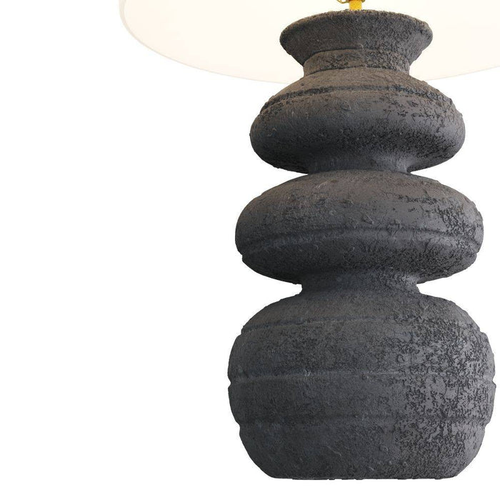 Arteriors PTS11-SH030 Table Lamp, Charcoal, Terracotta