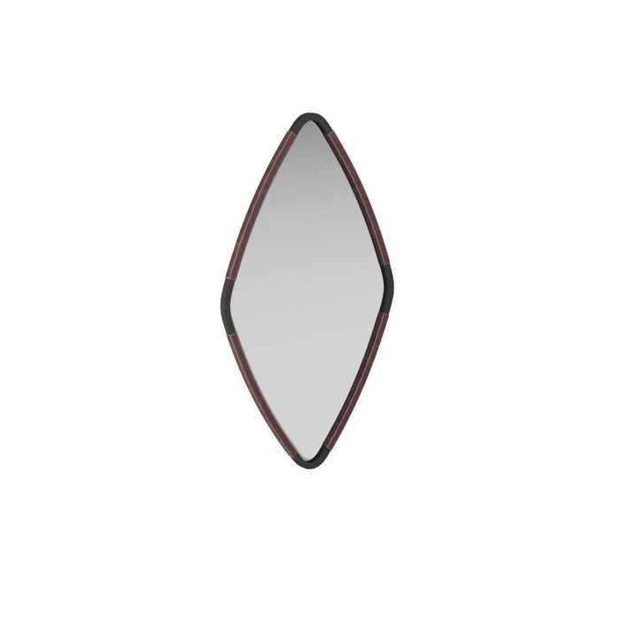 Arteriors WMI23 Mirror, Ox Blood, Leather