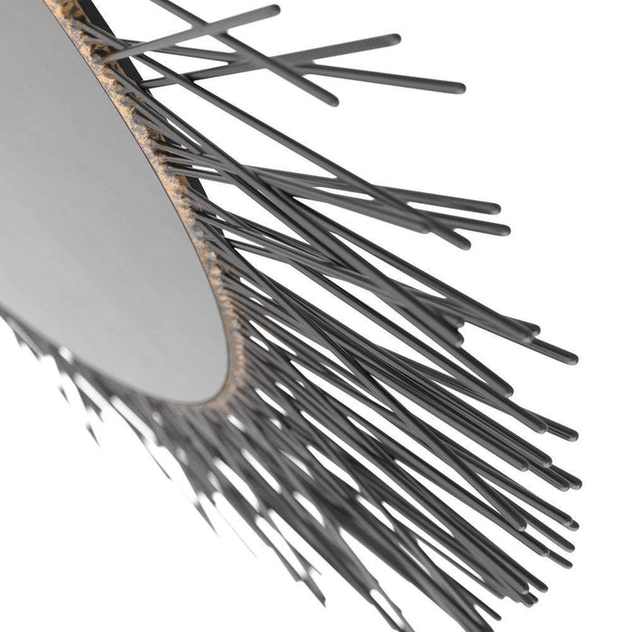 Arteriors WMI29 Mirror, Burnished Iron, Iron