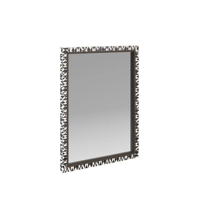 Arteriors WMI36 Mirror, Black & White, Resin