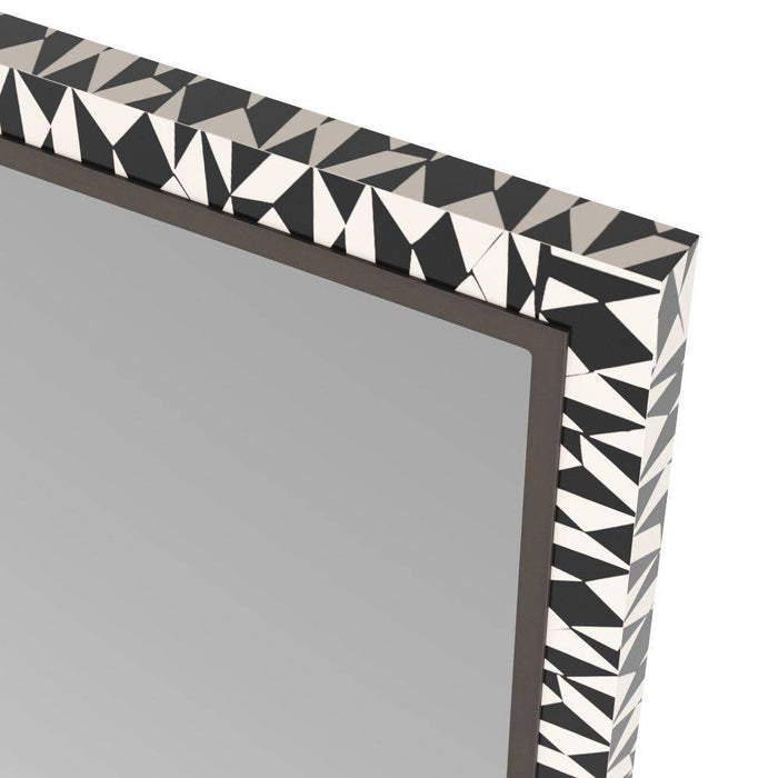 Arteriors WMI36 Mirror, Black & White, Resin