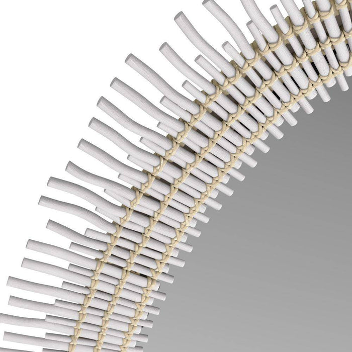 Arteriors WMS01 Mirror, White, Wood