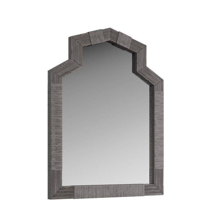 Arteriors WMS02 Mirror, Black Wash, Rattan