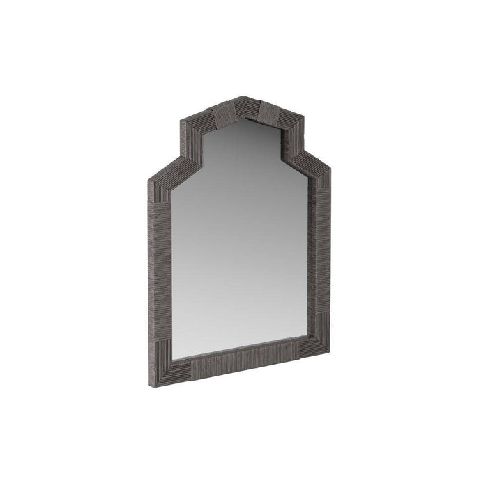 Arteriors WMS02 Mirror, Black Wash, Rattan