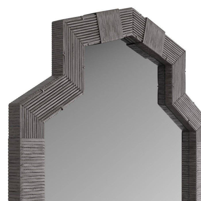 Arteriors WMS02 Mirror, Black Wash, Rattan
