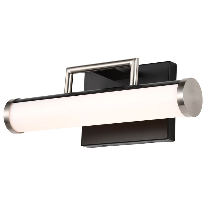 Nuvo Lighting 62-656 LED Vanity, Black / Brushed Nickel