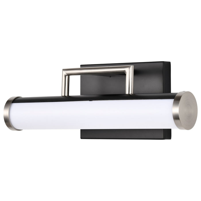 Nuvo Lighting 62-656 LED Vanity, Black / Brushed Nickel