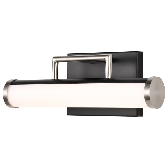 Nuvo Lighting 62-656 LED Vanity, Black / Brushed Nickel