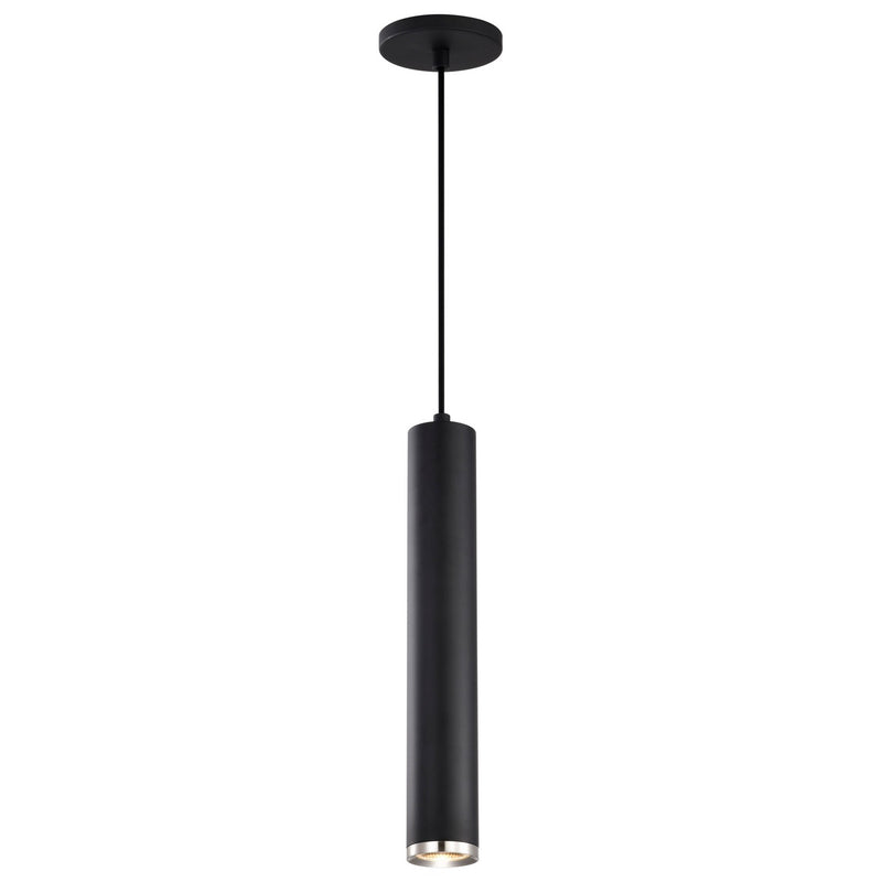Nuvo Lighting 62-819 LED Pendant, Matte Black / Brushed Nickel