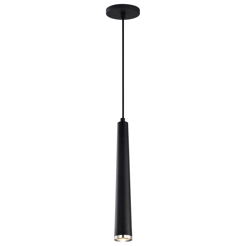 Nuvo Lighting 62-829 LED Pendant, Matte Black / Brushed Nickel