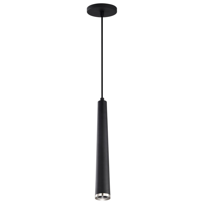 Nuvo Lighting 62-829 LED Pendant, Matte Black / Brushed Nickel