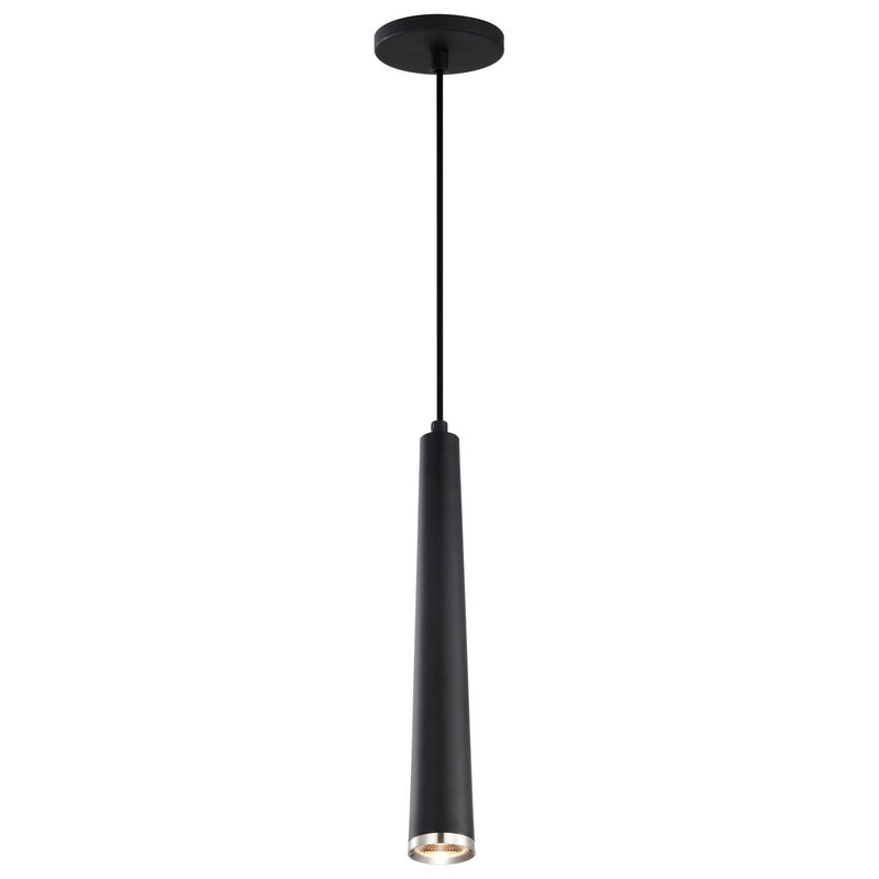 Nuvo Lighting 62-829 LED Pendant, Matte Black / Brushed Nickel