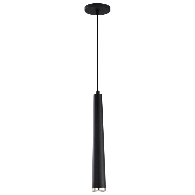 Nuvo Lighting 62-829 LED Pendant, Matte Black / Brushed Nickel