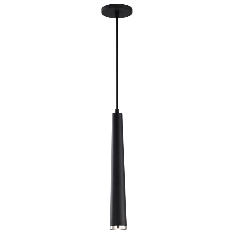 Nuvo Lighting 62-829 LED Pendant, Matte Black / Brushed Nickel