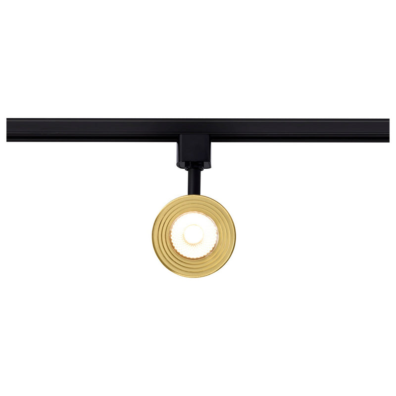Nuvo Lighting TH633 LED Track Head, Matte Black / Brushed Brass