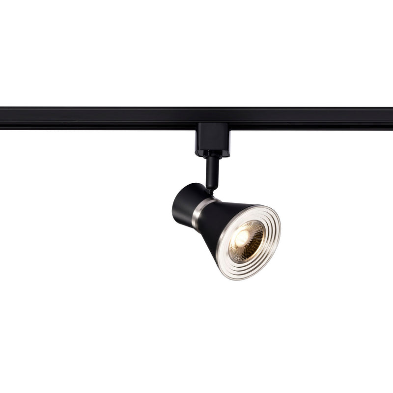 Nuvo Lighting TH634 LED Track Head, Matte Black / Brushed Nickel