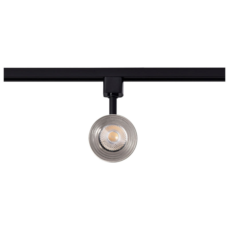 Nuvo Lighting TH634 LED Track Head, Matte Black / Brushed Nickel