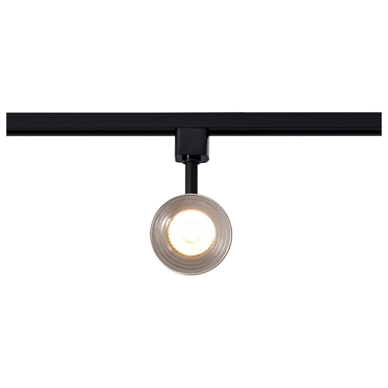 Nuvo Lighting TH634 LED Track Head, Matte Black / Brushed Nickel