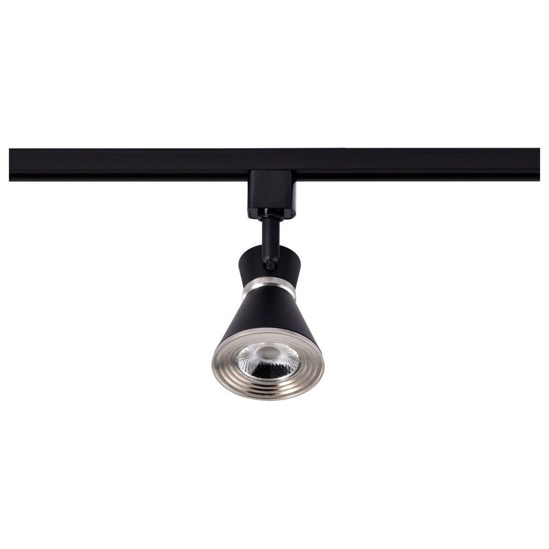 Nuvo Lighting TH634 LED Track Head, Matte Black / Brushed Nickel