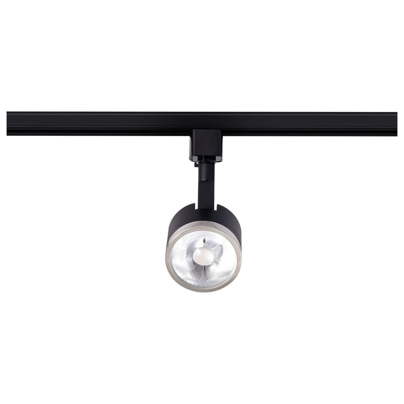 Nuvo Lighting TH636 LED Track Head, Matte Black / Brushed Nickel