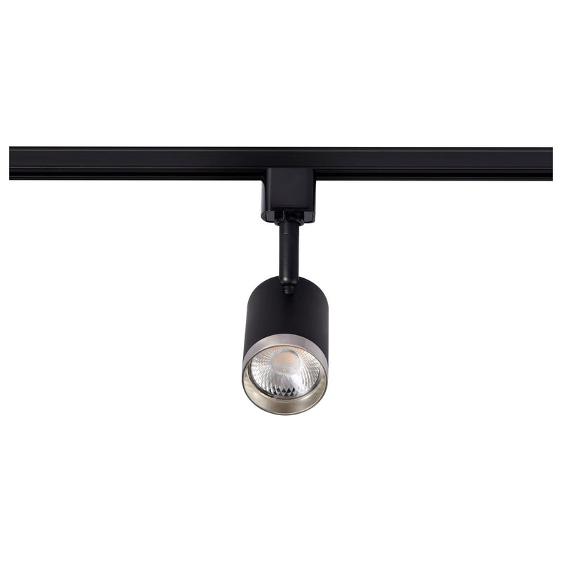 Nuvo Lighting TH638 LED Track Head, Matte Black / Brushed Nickel