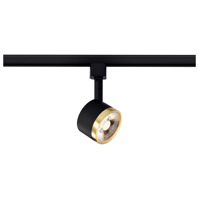 Nuvo Lighting TH645 LED Track Head, Matte Black / Brushed Brass