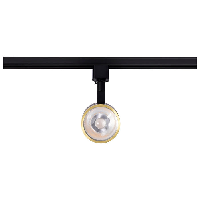 Nuvo Lighting TH645 LED Track Head, Matte Black / Brushed Brass
