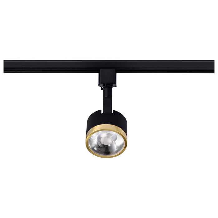 Nuvo Lighting TH645 LED Track Head, Matte Black / Brushed Brass