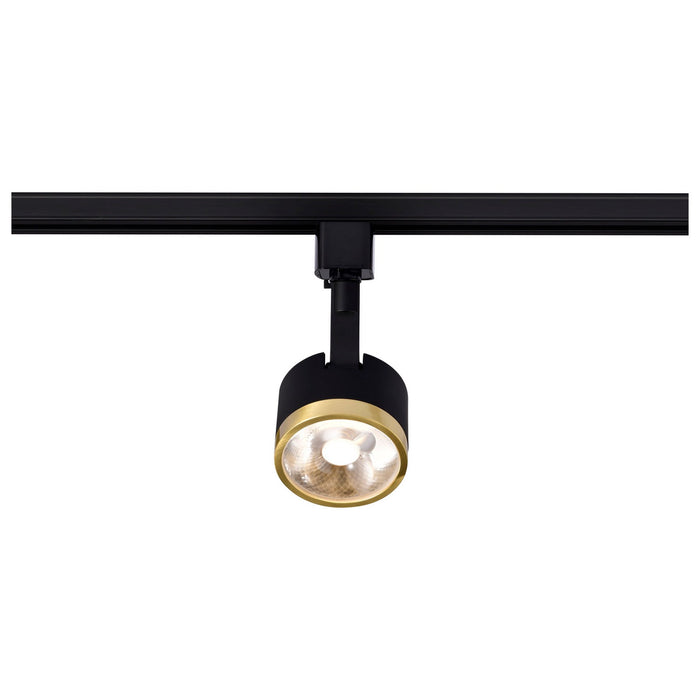 Nuvo Lighting TH645 LED Track Head, Matte Black / Brushed Brass