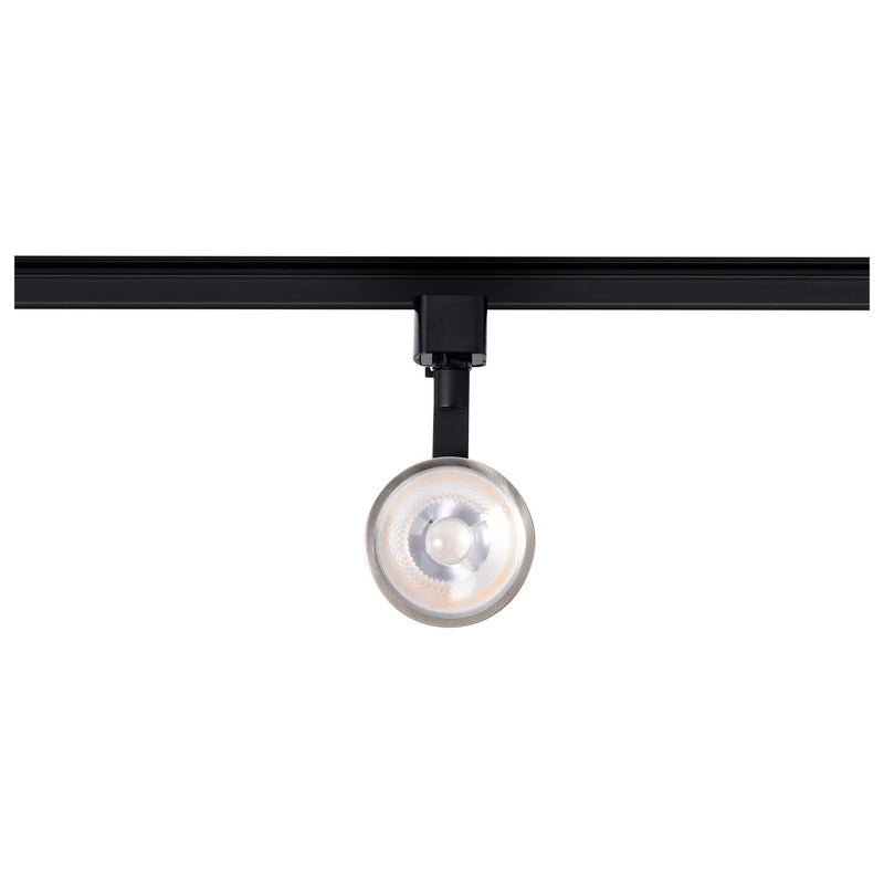 Nuvo Lighting TH646 LED Track Head, Matte Black / Brushed Nickel