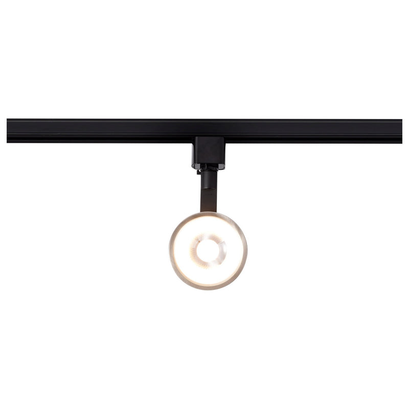 Nuvo Lighting TH646 LED Track Head, Matte Black / Brushed Nickel
