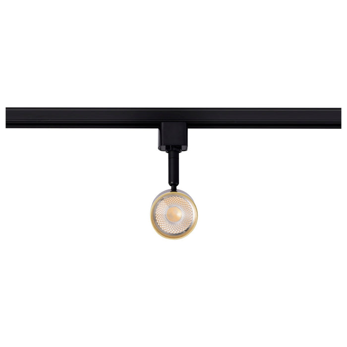 Nuvo Lighting TH647 LED Track Head, Matte Black / Brushed Brass