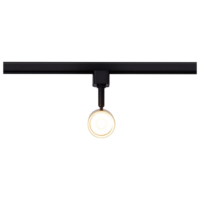 Nuvo Lighting TH647 LED Track Head, Matte Black / Brushed Brass